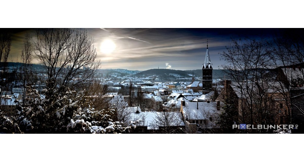 Ausblick vom Grünewalder Berg im Winter